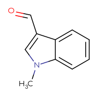 Chemical structure of 1-methyl-1H-indole-3-carbaldehyde - CSSB00000182148
