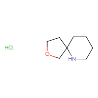 Chemical structure of 2-oxa-6-azaspiro[4.5]decane hydrochloride - CSSS00102887260