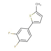 Chemical structure of 2-(3,4-difluorophenyl)-5-methylthiophene - CSSB06582718935