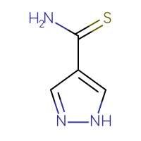 Chemical structure of 1H-pyrazole-4-carbothioamide - CSSB00011997811
