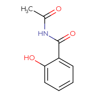 Chemical structure of N-acetyl-2-hydroxybenzamide - CSSB00000012309
