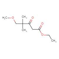 Chemical structure of ethyl 5-methoxy-4,4-dimethyl-3-oxopentanoate - CSSB00017821354