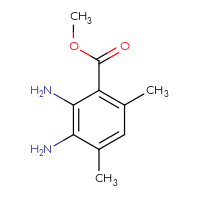 Chemical structure of methyl 2,3-diamino-4,6-dimethylbenzoate - CSSB00009830773