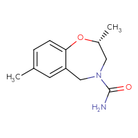 Chemical structure of (2R)-2,7-dimethyl-2,3,4,5-tetrahydro-1,4-benzoxazepine-4-carboxamide - CSSB15032696540