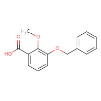 Chemical structure of 3-(benzyloxy)-2-methoxybenzoic acid - CSSB00010998103
