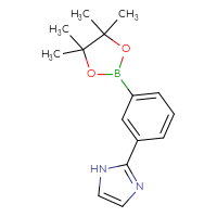 Chemical structure of 2-[3-(4,4,5,5-tetramethyl-1,3,2-dioxaborolan-2-yl)phenyl]-1H-imidazole - CSSB00000688913