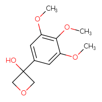 Chemical structure of 3-(3,4,5-trimethoxyphenyl)oxetan-3-ol - CSSB00134240190