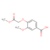 Chemical structure of 3-methoxy-4-(2-methoxy-2-oxoethoxy)benzoic acid - CSSB00000285349