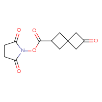 Chemical structure of 2,5-dioxopyrrolidin-1-yl 6-oxospiro[3.3]heptane-2-carboxylate - CSSB20270695698