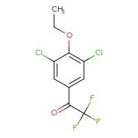Chemical structure of 1-(3,5-dichloro-4-ethoxyphenyl)-2,2,2-trifluoroethan-1-one - CSSB00134214153