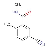 Chemical structure of 5-cyano-N,2-dimethylbenzamide - CSSB00047076997