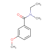 Chemical structure of N-ethyl-3-methoxy-N-methylbenzamide - CSSB00103304209