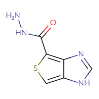 Chemical structure of 1H-thieno[3,4-d]imidazole-4-carbohydrazide - CSSB21151596957