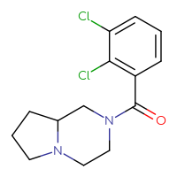 Chemical structure of 2-(2,3-dichlorobenzoyl)-octahydropyrrolo[1,2-a]pyrazine - CSSB00047935485