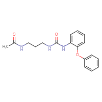 Chemical structure of N-(3-{[(2-phenoxyphenyl)carbamoyl]amino}propyl)acetamide - CSSB00243807702