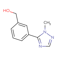 Chemical structure of [3-(1-methyl-1H-1,2,4-triazol-5-yl)phenyl]methanol - CSSB00016553483