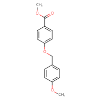 Chemical structure of methyl 4-[(4-methoxyphenyl)methoxy]benzoate - CSSB00041484502