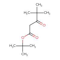 Chemical structure of tert-butyl 4,4-dimethyl-3-oxopentanoate - CSSB00010253164