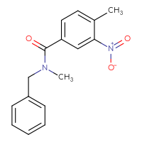 Chemical structure of N-benzyl-N,4-dimethyl-3-nitrobenzamide - CSSB00041105169