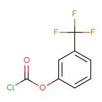 Chemical structure of 3-(trifluoromethyl)phenyl carbonochloridate - CSSB00011218530