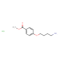Chemical structure of methyl 4-(4-aminobutoxy)benzoate hydrochloride - CSSB14929131129