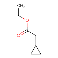 Chemical structure of ethyl 2-cyclopropylideneacetate - CSSB00000089033