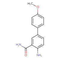 Chemical structure of 4-amino-4'-methoxy-[1,1'-biphenyl]-3-carboxamide - CSSB05920232715