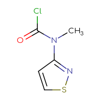 Chemical structure of N-methyl-N-(1,2-thiazol-3-yl)carbamoyl chloride - CSSB14959847018
