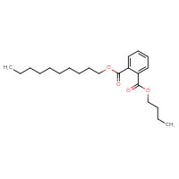 Chemical structure of 1-butyl 2-decyl benzene-1,2-dicarboxylate - CSSB00020643515