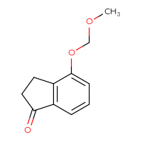 Chemical structure of 4-(methoxymethoxy)-2,3-dihydro-1H-inden-1-one - CSSB00012265676