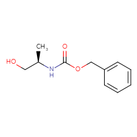 Chemical structure of benzyl N-[(2R)-1-hydroxypropan-2-yl]carbamate - CSSB00011416686
