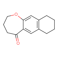 Chemical structure of 2H,3H,4H,5H,7H,8H,9H,10H-naphtho[2,3-b]oxepin-5-one - CSSB00000688738