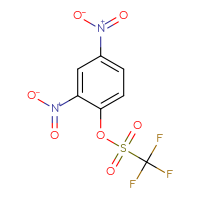 Chemical structure of 2,4-dinitrophenyl trifluoromethanesulfonate - CSSB02127385896