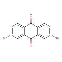 Chemical structure of 2,7-dibromo-9,10-dihydroanthracene-9,10-dione - CSSB00160503765