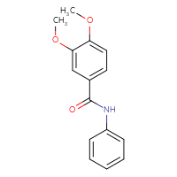Chemical structure of 3,4-dimethoxy-N-phenylbenzamide - CSSB00012596046