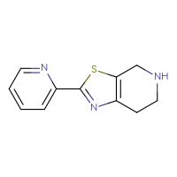 Chemical structure of 2-{4H,5H,6H,7H-[1,3]thiazolo[5,4-c]pyridin-2-yl}pyridine - CSSB00011698694