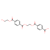 Chemical structure of 4-[(2-{4-[(2-hydroxyethoxy)carbonyl]benzoyloxy}ethoxy)carbonyl]benzoic acid - CSSB06726389040