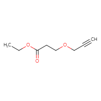 Chemical structure of ethyl 3-(prop-2-yn-1-yloxy)propanoate - CSSB00102601273