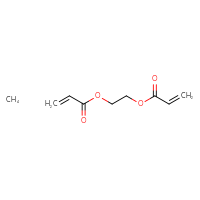 Chemical structure of 2-(prop-2-enoyloxy)ethyl prop-2-enoate; methane - CSSB20621781901