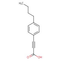 Chemical structure of 3-(4-butylphenyl)prop-2-ynoic acid - CSSB00010224094