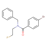 Chemical structure of N-benzyl-4-bromo-N-(2-fluoroethyl)benzamide - CSSB06781062593