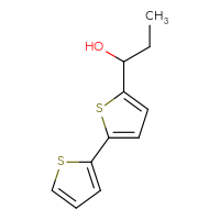 Chemical structure of 1-{[2,2'-bithiophen]-5-yl}propan-1-ol - CSSB02130847154