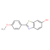 Chemical structure of 2-(4-methoxyphenyl)-1,3-benzothiazol-6-ol - CSSB06581799082