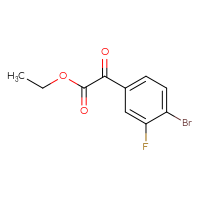 Chemical structure of ethyl 2-(4-bromo-3-fluorophenyl)-2-oxoacetate - CSSB00010208445