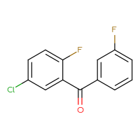 Chemical structure of (5-chloro-2-fluorophenyl)(3-fluorophenyl)methanone - CSSB00006006759