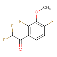 Chemical structure of 1-(2,4-difluoro-3-methoxyphenyl)-2,2-difluoroethan-1-one - CSSB03549161746