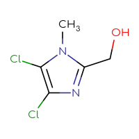 Chemical structure of (4,5-dichloro-1-methyl-1H-imidazol-2-yl)methanol - CSSB00009828713