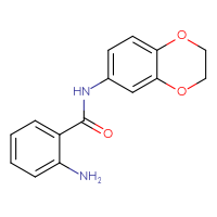 Chemical structure of 2-amino-N-(2,3-dihydro-1,4-benzodioxin-6-yl)benzamide - CSSB00000682535