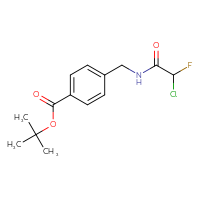 Chemical structure of tert-butyl 4-[(2-chloro-2-fluoroacetamido)methyl]benzoate - CSSB21332101143
