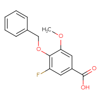 Chemical structure of 4-(benzyloxy)-3-fluoro-5-methoxybenzoic acid - CSSB06446816494